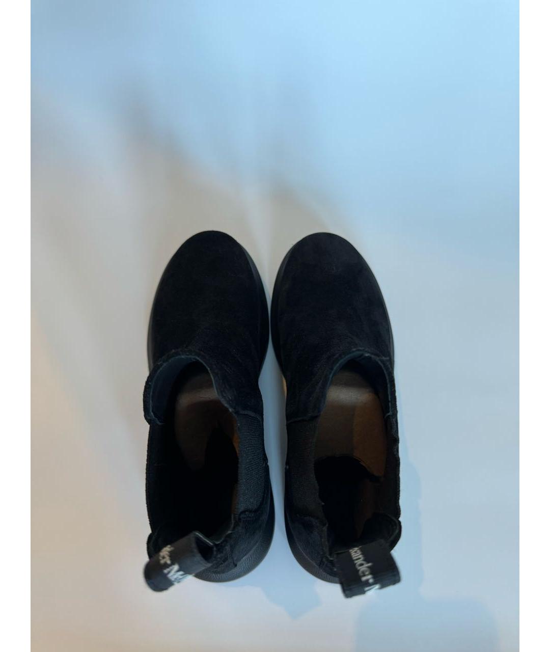 ALEXANDER MCQUEEN Черные замшевые ботинки, фото 3