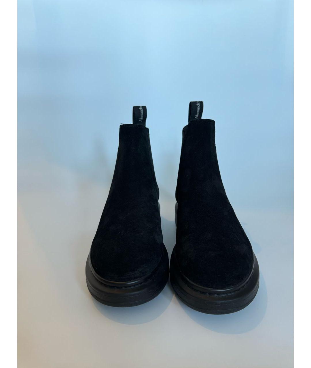 ALEXANDER MCQUEEN Черные замшевые ботинки, фото 2