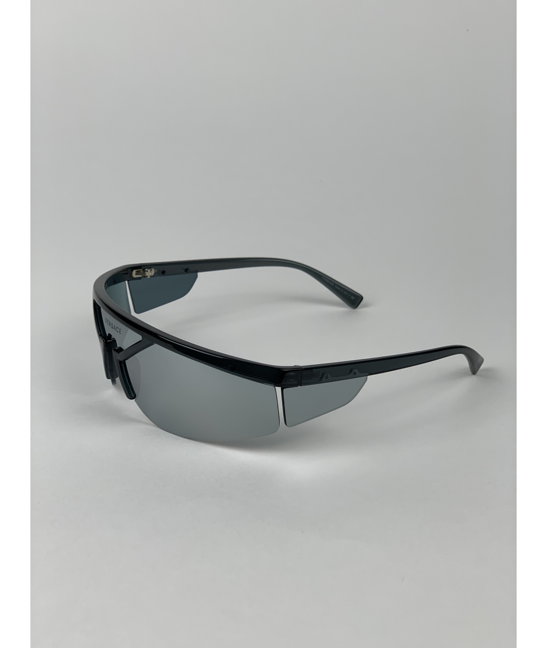VERSACE Серые пластиковые солнцезащитные очки, фото 2