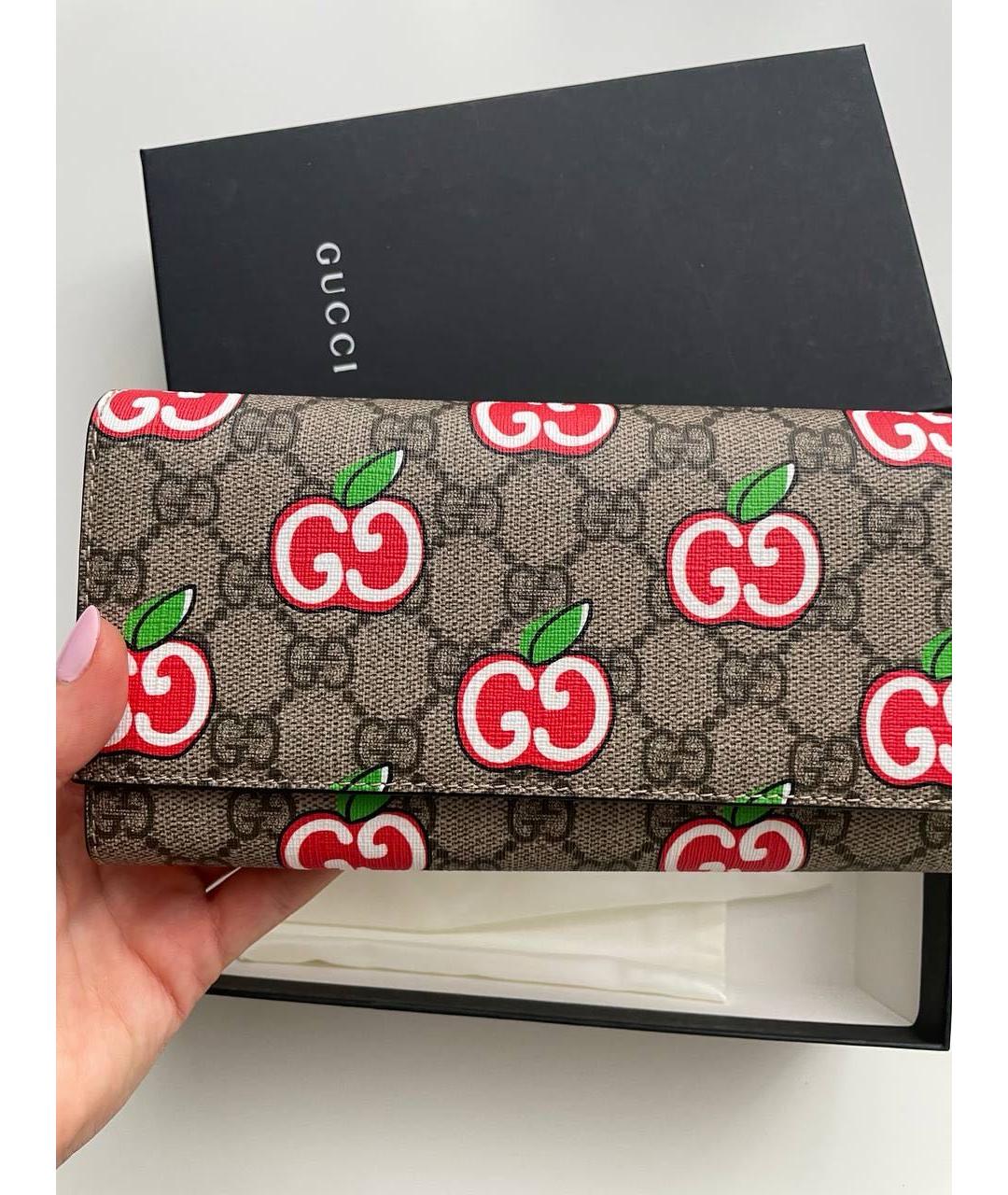 GUCCI Бежевый кошелек, фото 3