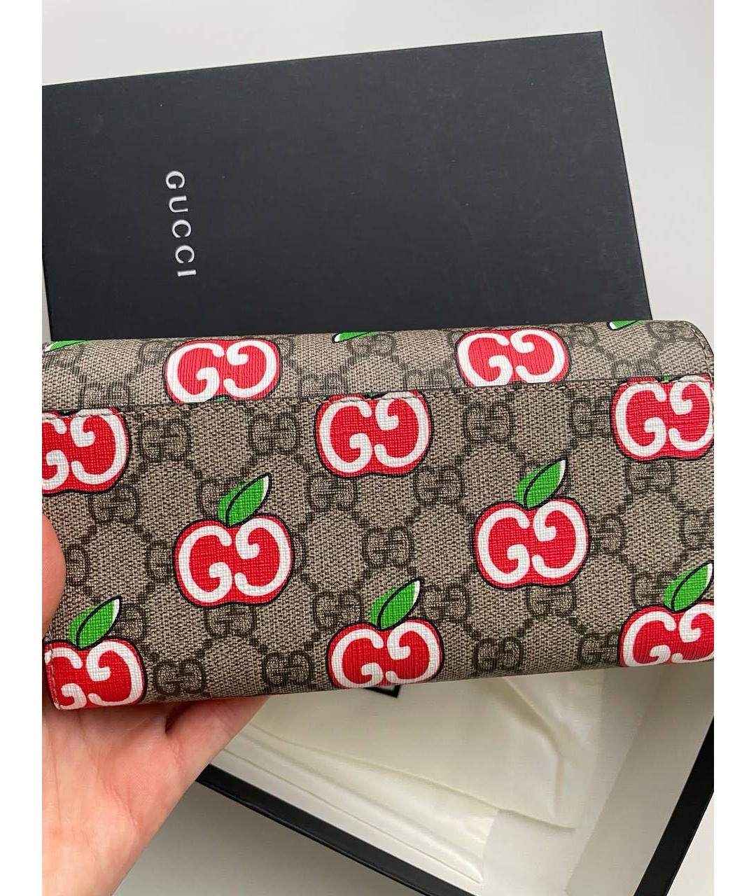 GUCCI Бежевый кошелек, фото 4