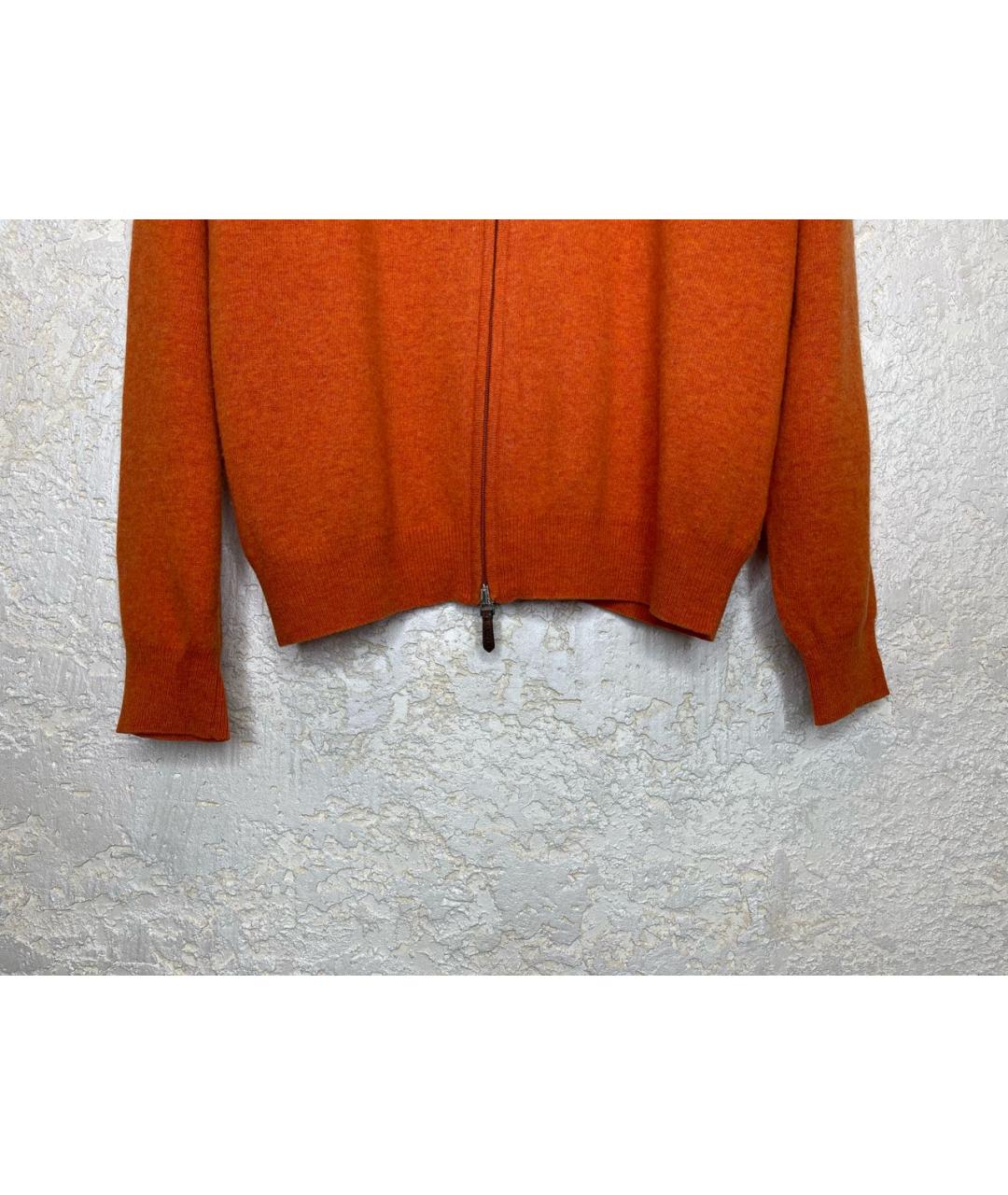 CANALI Оранжевый шерстяной джемпер / свитер, фото 2
