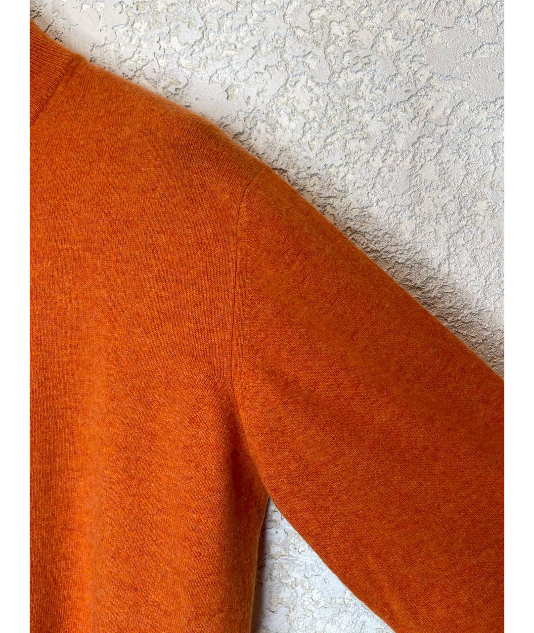 CANALI Оранжевый шерстяной джемпер / свитер, фото 6