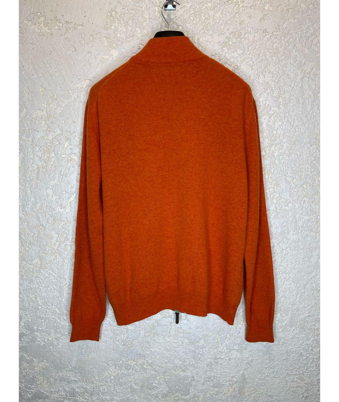 CANALI Оранжевый шерстяной джемпер / свитер, фото 7