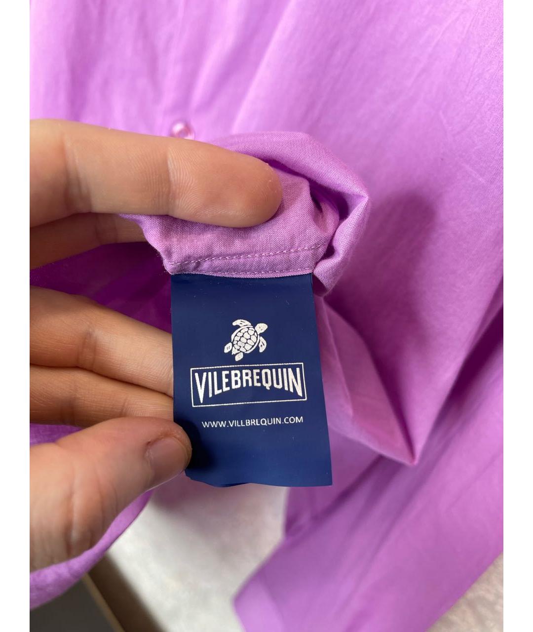 VILEBREQUIN Фиолетовая хлопковая кэжуал рубашка, фото 6