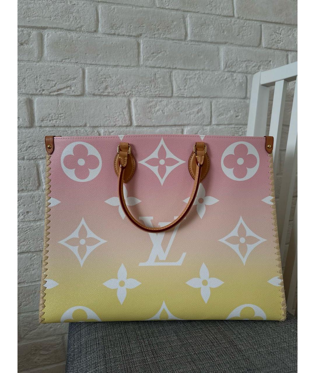 LOUIS VUITTON Розовая сумка тоут, фото 3