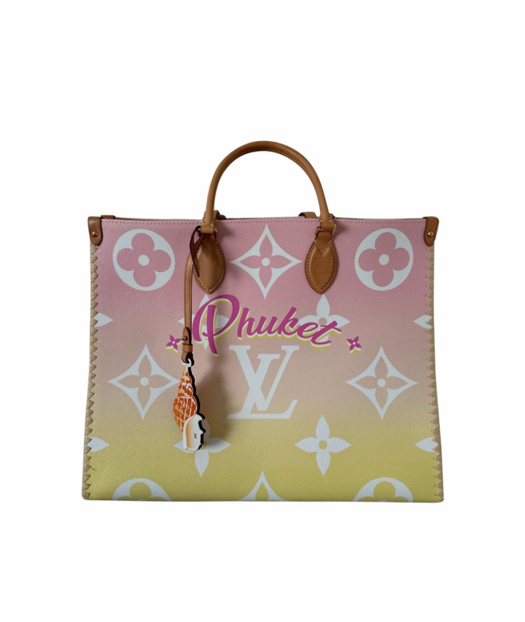 LOUIS VUITTON Розовая сумка тоут, фото 1