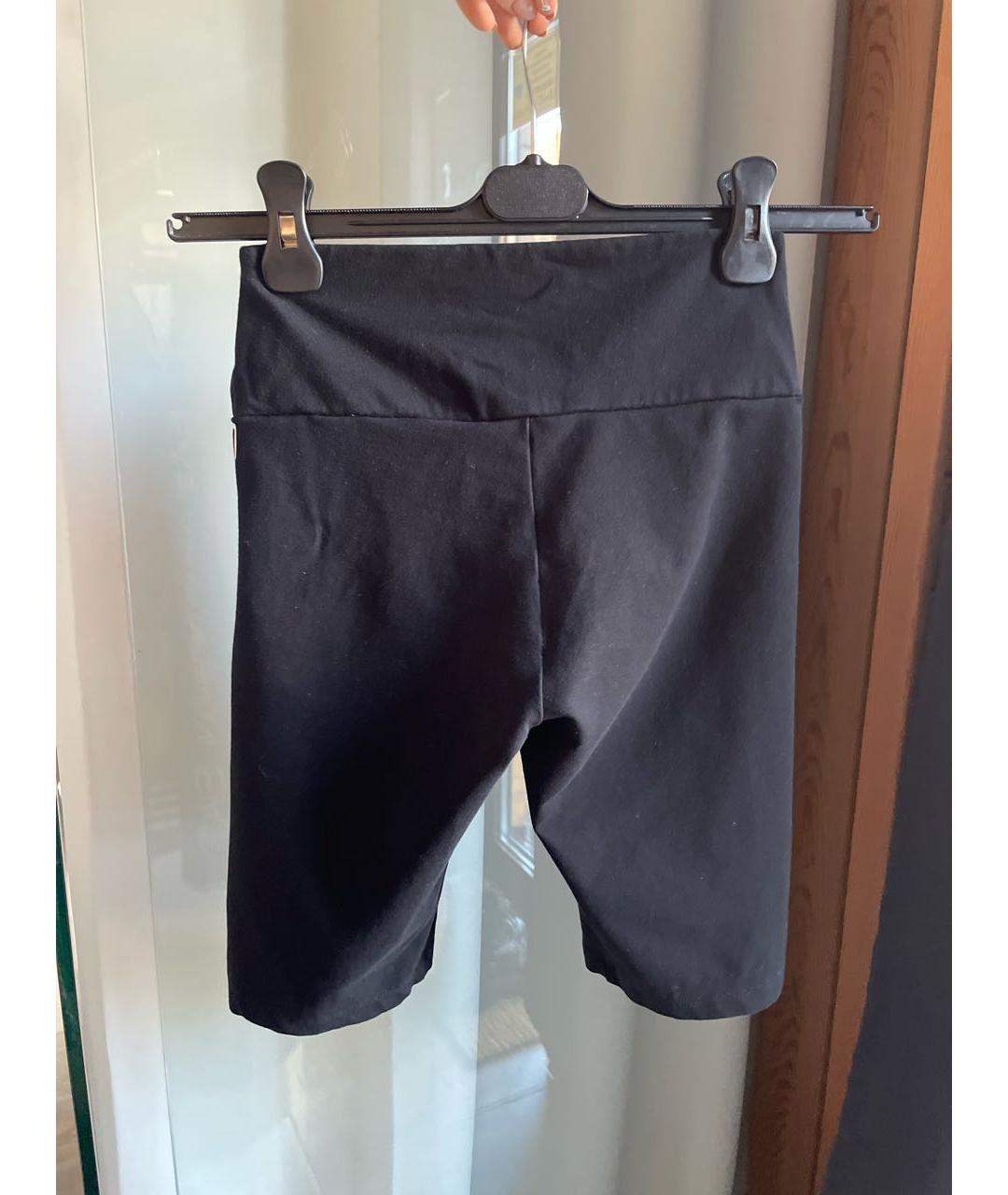 EA7 Черные хлопковые спортивные брюки и шорты, фото 2