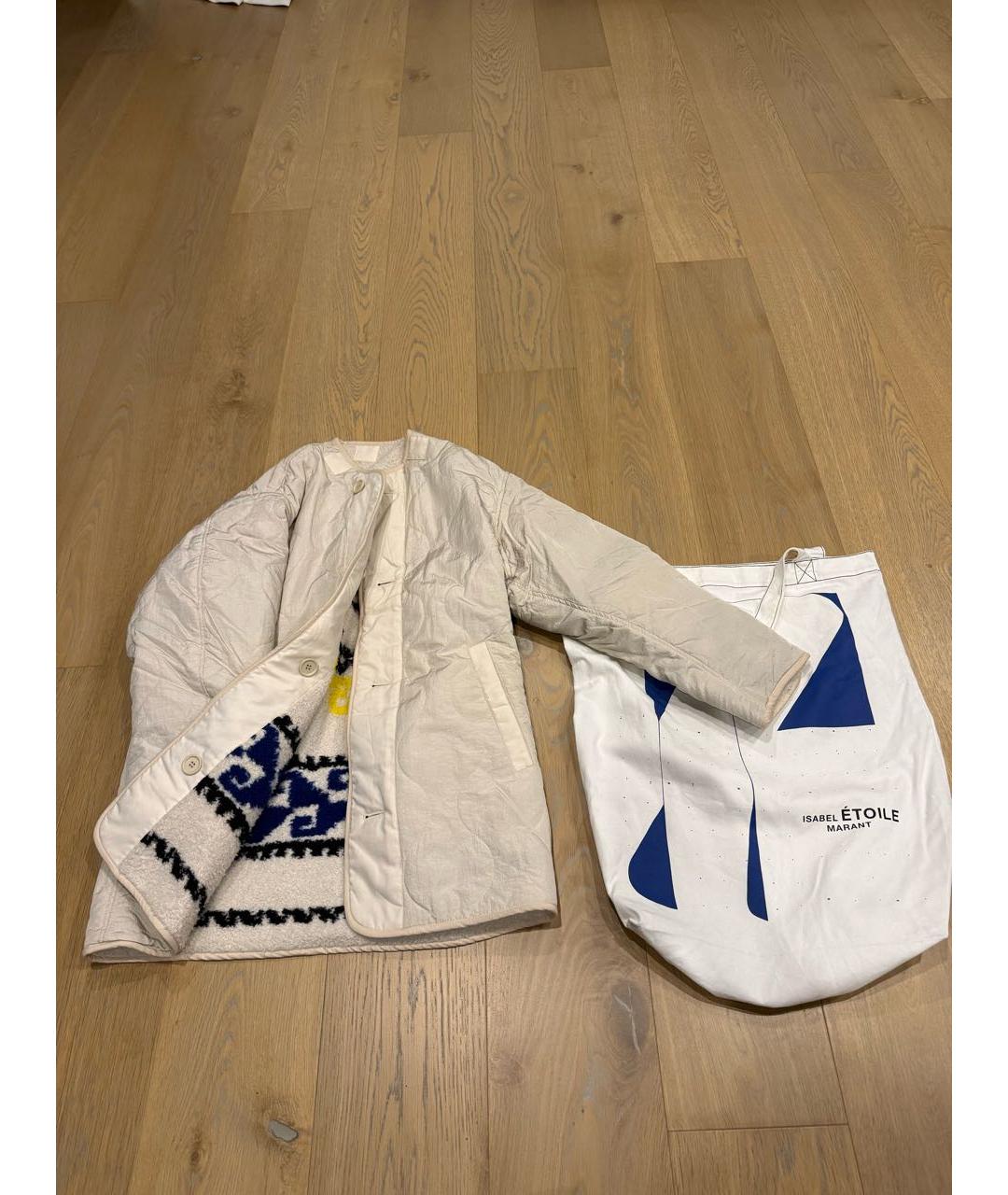ISABEL MARANT ETOILE Бежевая полиэстеровая куртка, фото 6