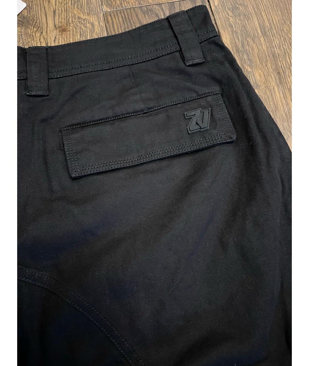 ZADIG & VOLTAIRE Черные хлопковые повседневные брюки, фото 4