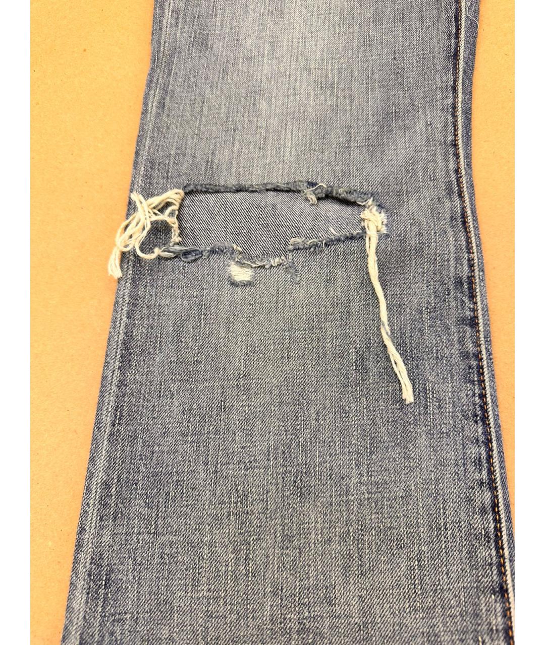 RALPH LAUREN DENIM & SUPPLY Голубые хлопковые джинсы клеш, фото 5