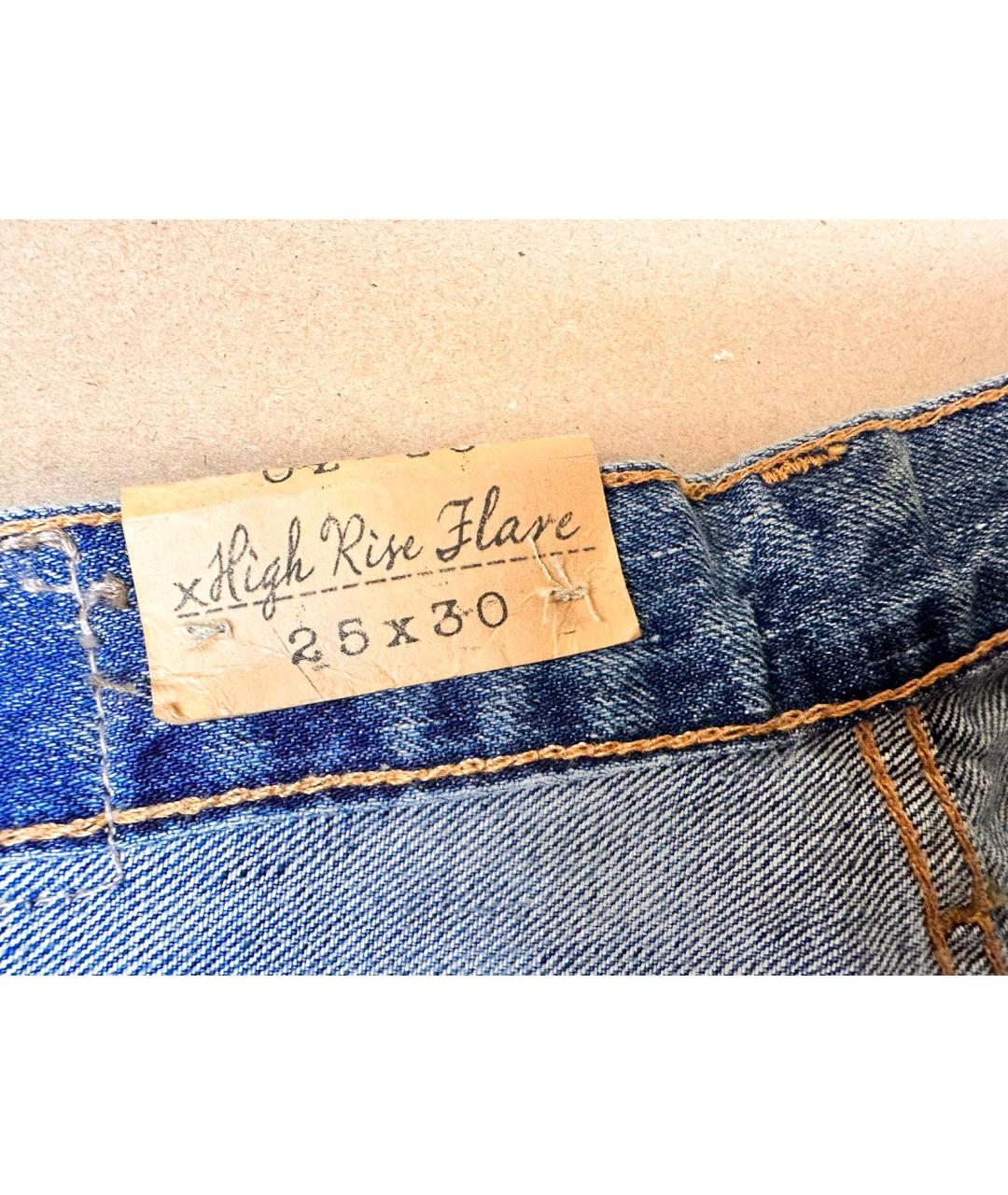 RALPH LAUREN DENIM & SUPPLY Голубые хлопковые джинсы клеш, фото 7