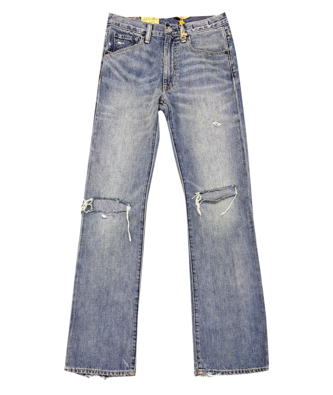 RALPH LAUREN DENIM & SUPPLY Голубые хлопковые джинсы клеш, фото 1