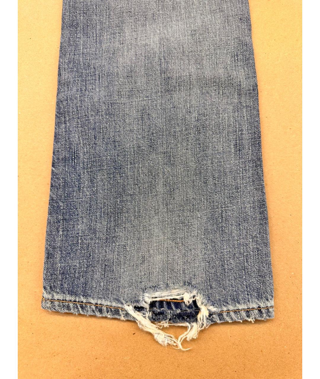 RALPH LAUREN DENIM & SUPPLY Голубые хлопковые джинсы клеш, фото 6