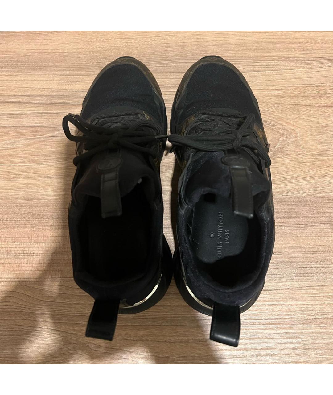 LOUIS VUITTON PRE-OWNED Черные неопреновые кроссовки, фото 3
