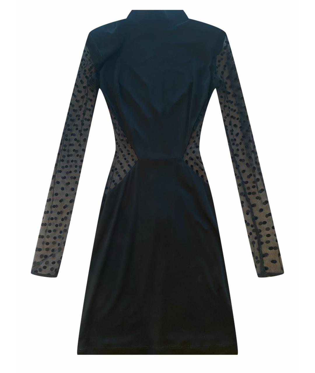 BALMAIN Черное полиамидовое коктейльное платье, фото 1
