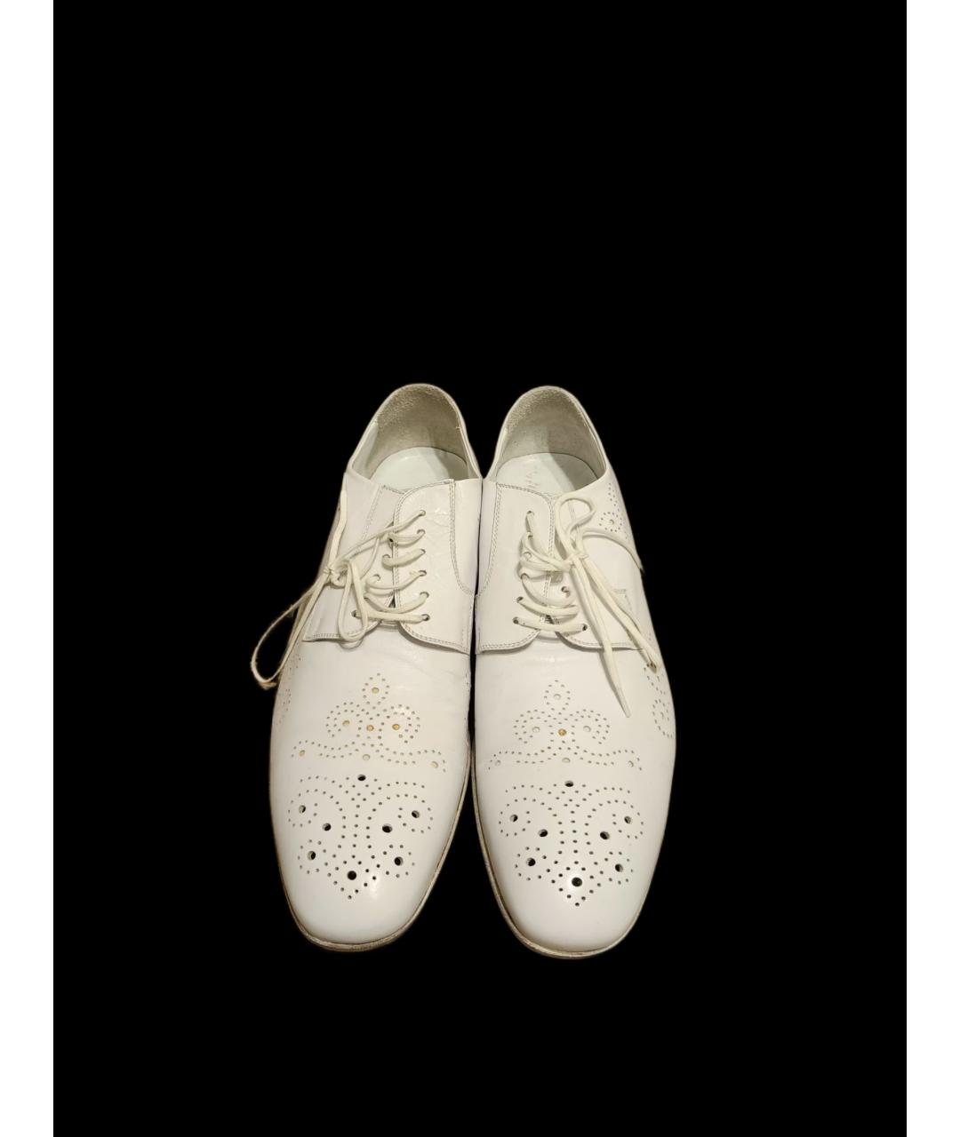 ROCCO P. Белые кожаные туфли, фото 2