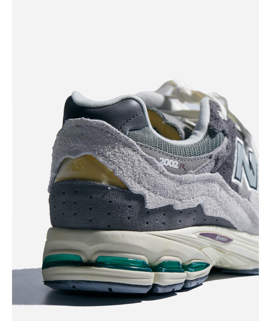 NEW BALANCE Серые замшевые низкие кроссовки / кеды, фото 3