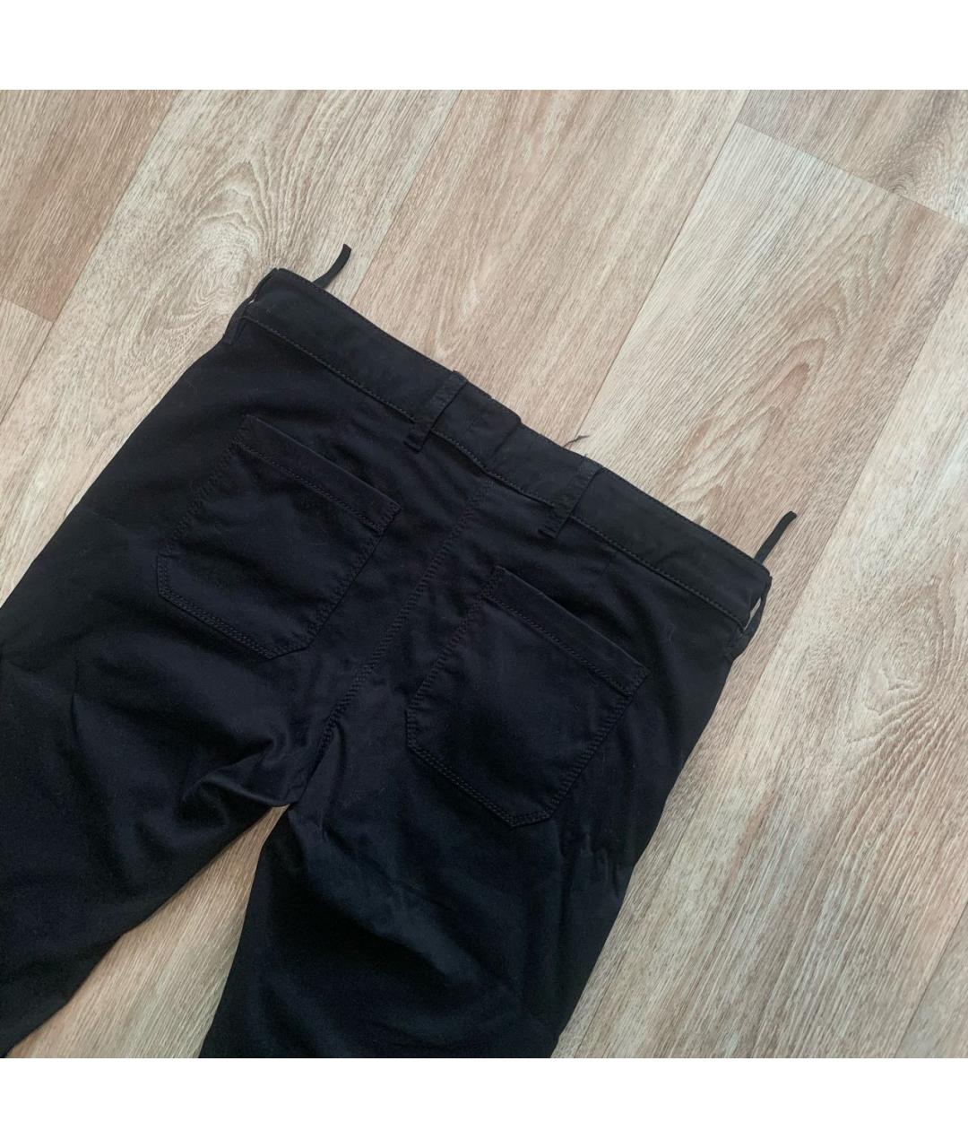 PRADA Черные хлопковые брюки узкие, фото 3