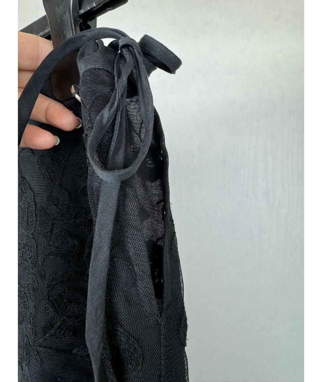 TWIN-SET Черная вискозная юбка макси, фото 5
