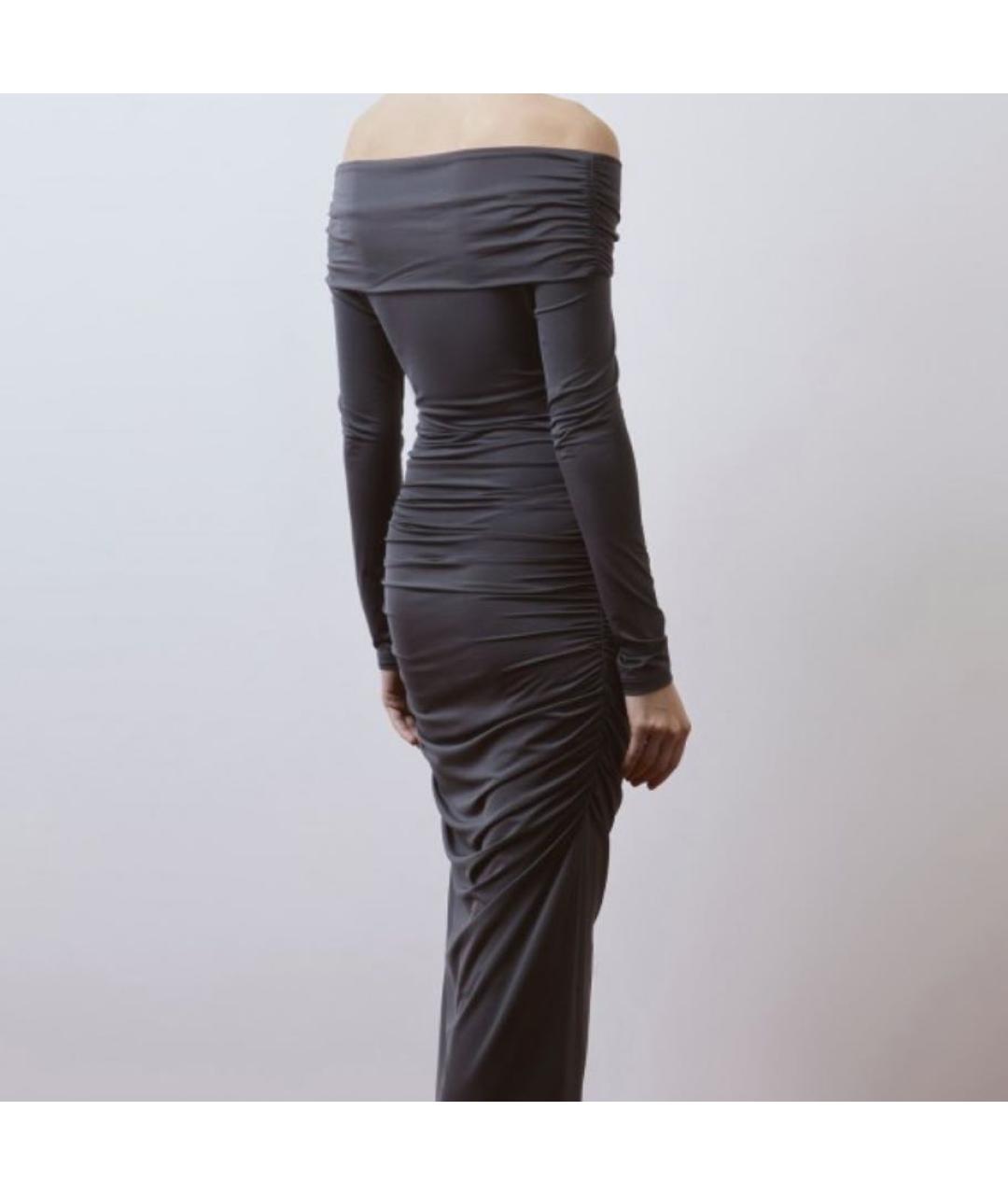 12 STOREEZ Антрацитовое полиамидовое вечернее платье, фото 2