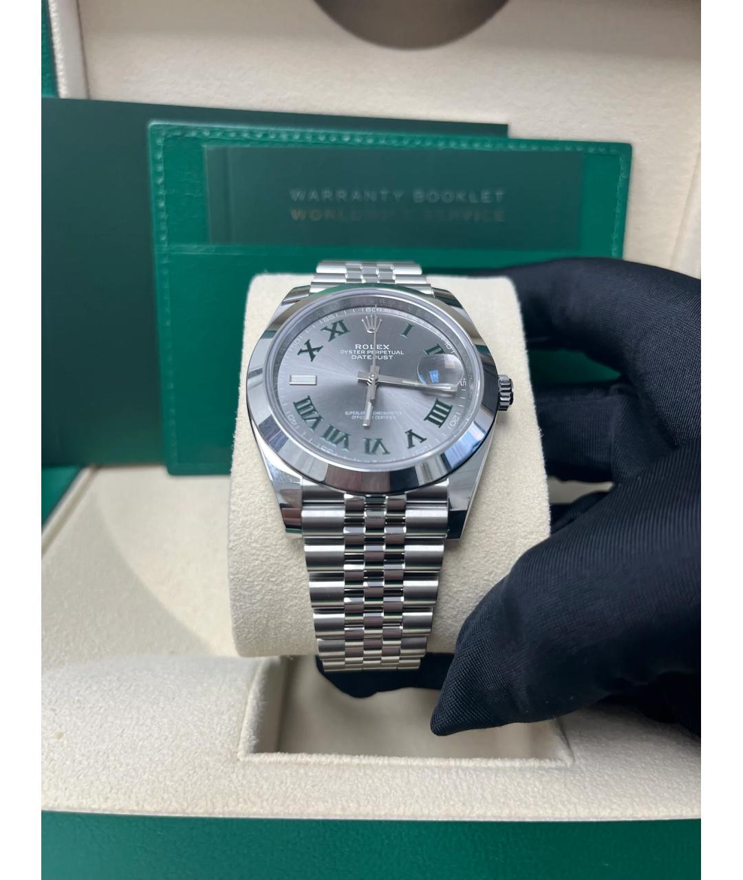 ROLEX Антрацитовые часы, фото 4