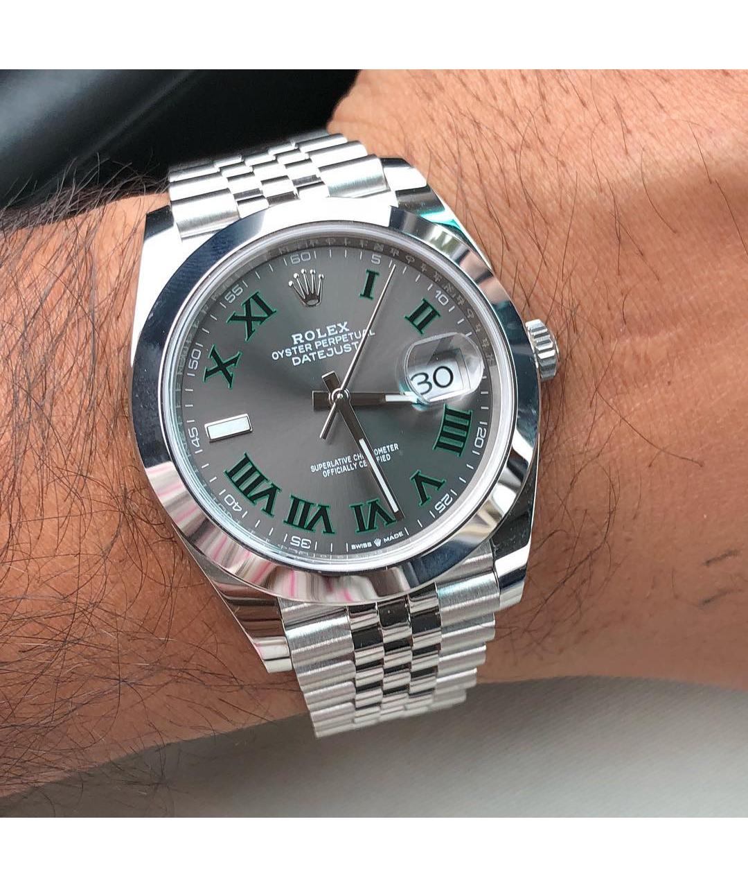 ROLEX Антрацитовые часы, фото 2