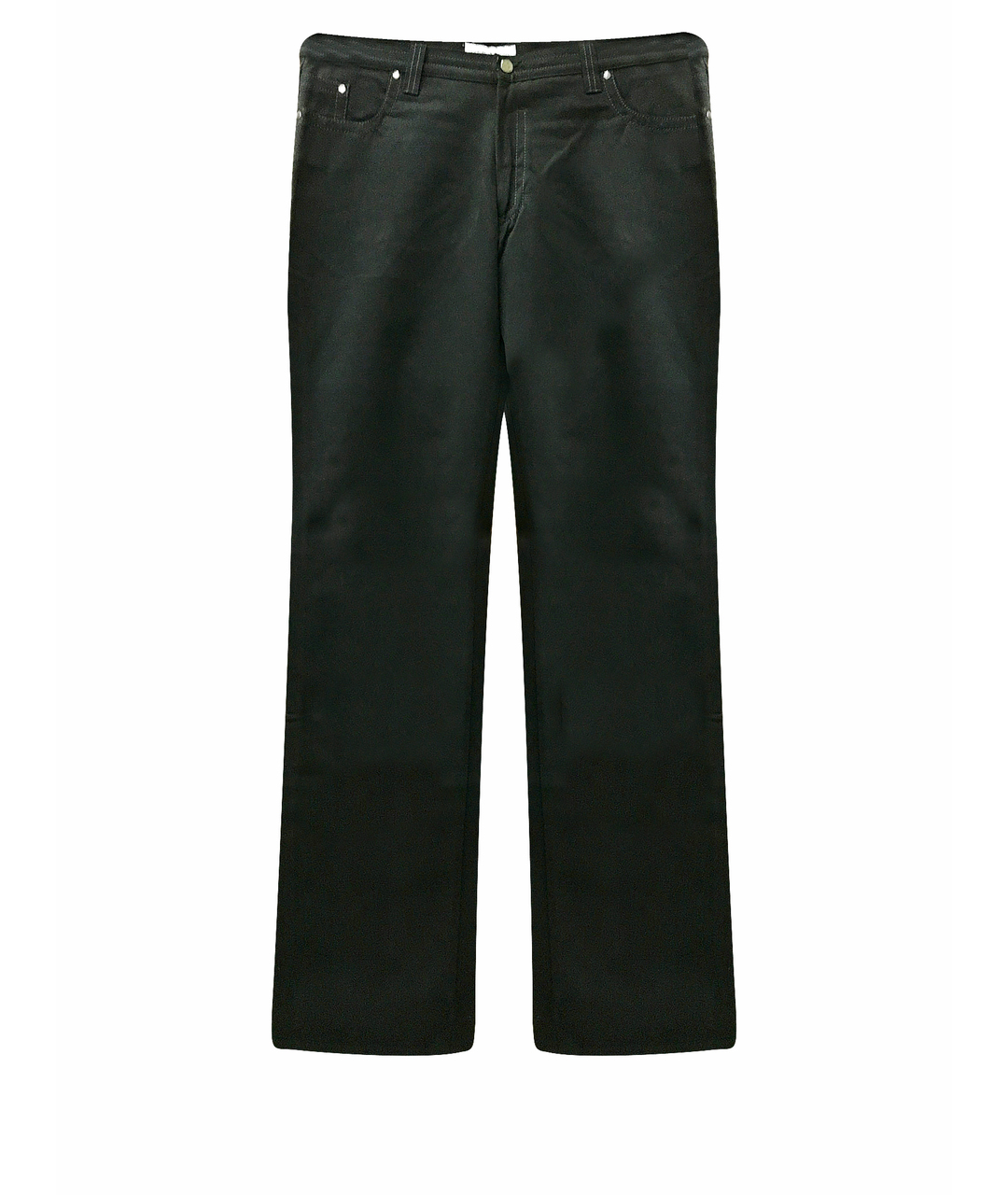 BILANCIONI Черные хлопковые прямые джинсы, фото 1