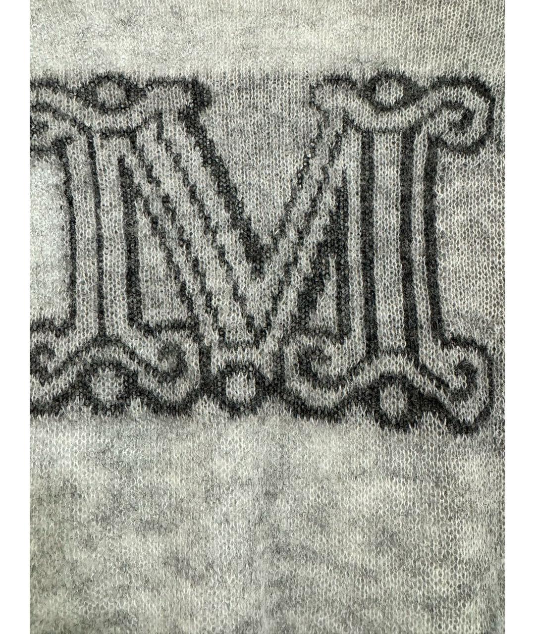MAX MARA Серый шерстяной джемпер / свитер, фото 3