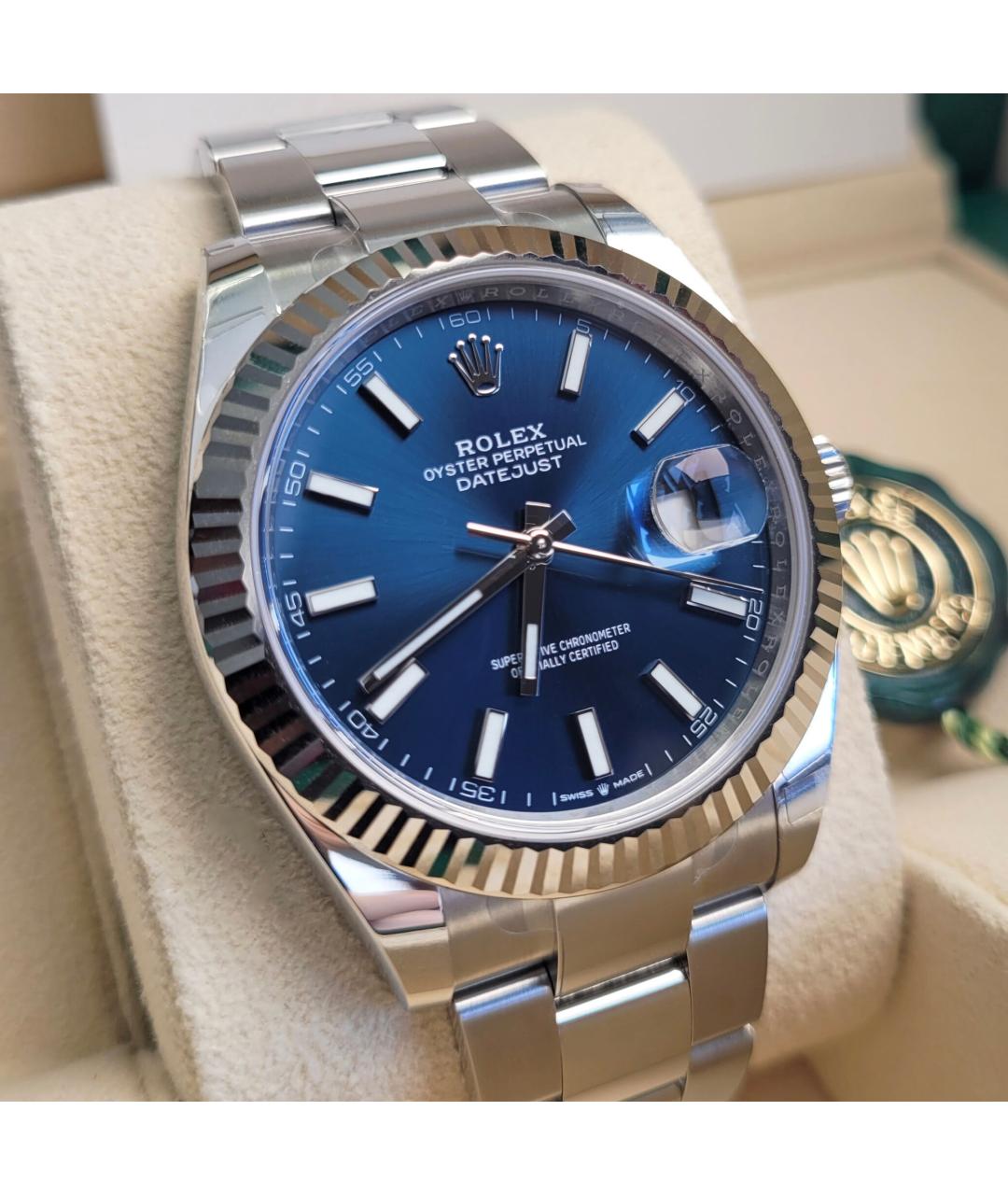 ROLEX Синие часы, фото 2