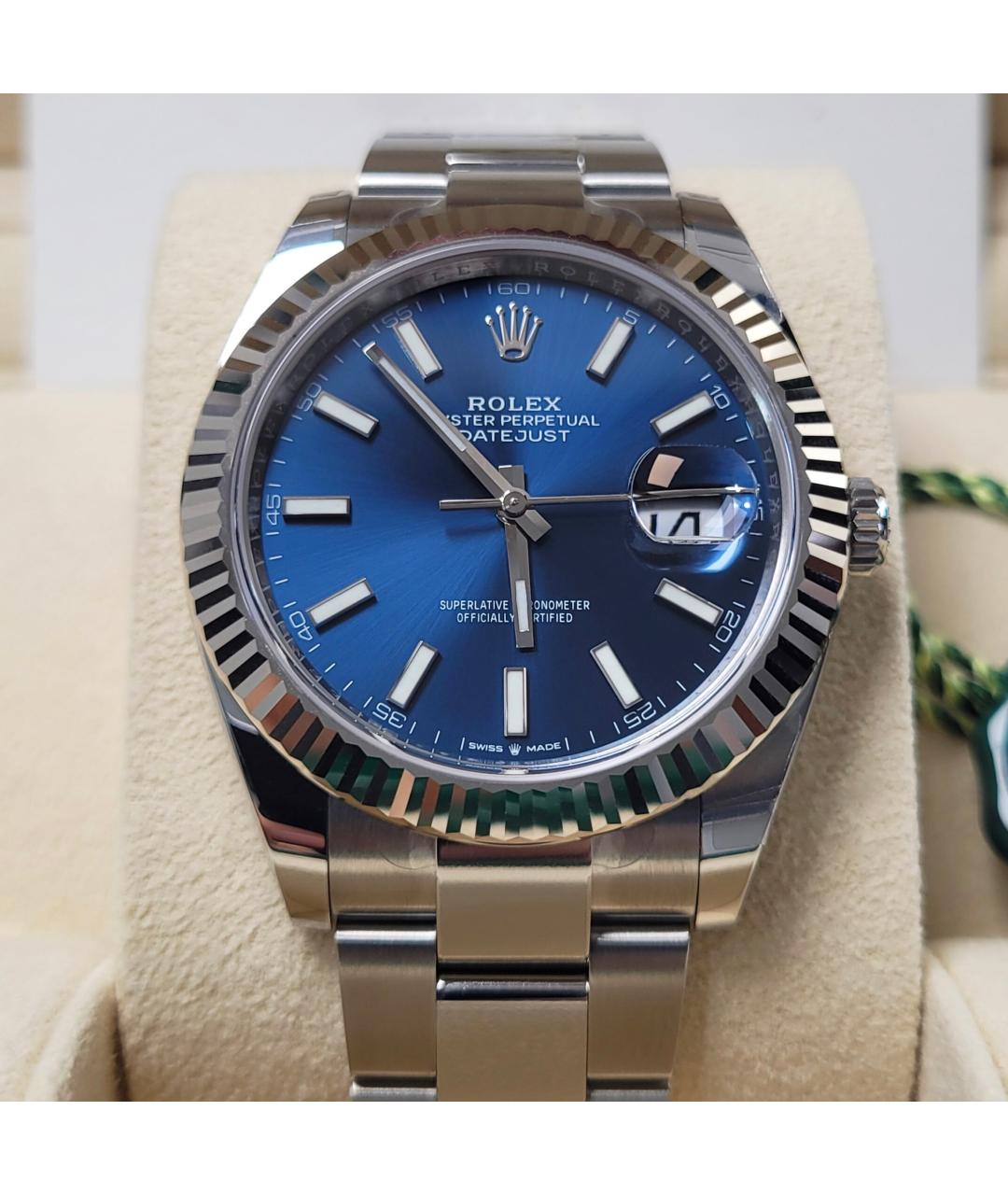 ROLEX Синие часы, фото 3