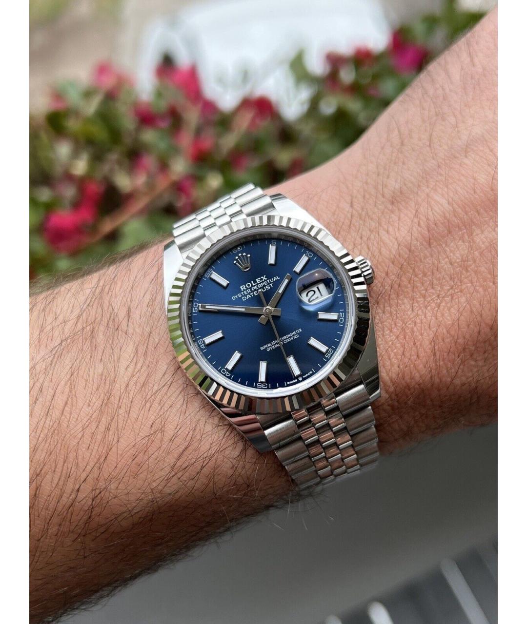 ROLEX Синие часы, фото 8