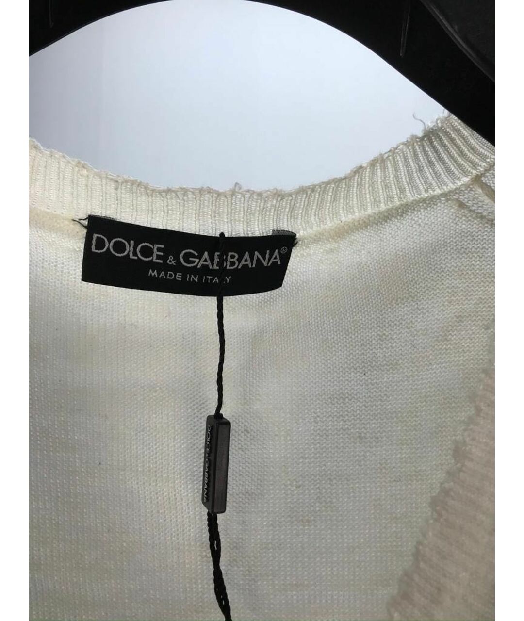 DOLCE&GABBANA Белый джемпер / свитер, фото 3