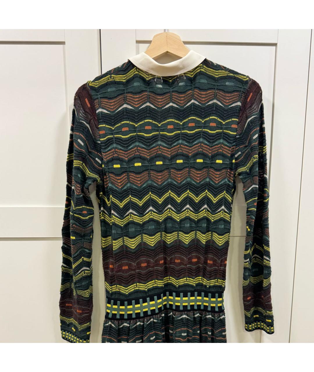 M MISSONI Мульти шерстяное повседневное платье, фото 3