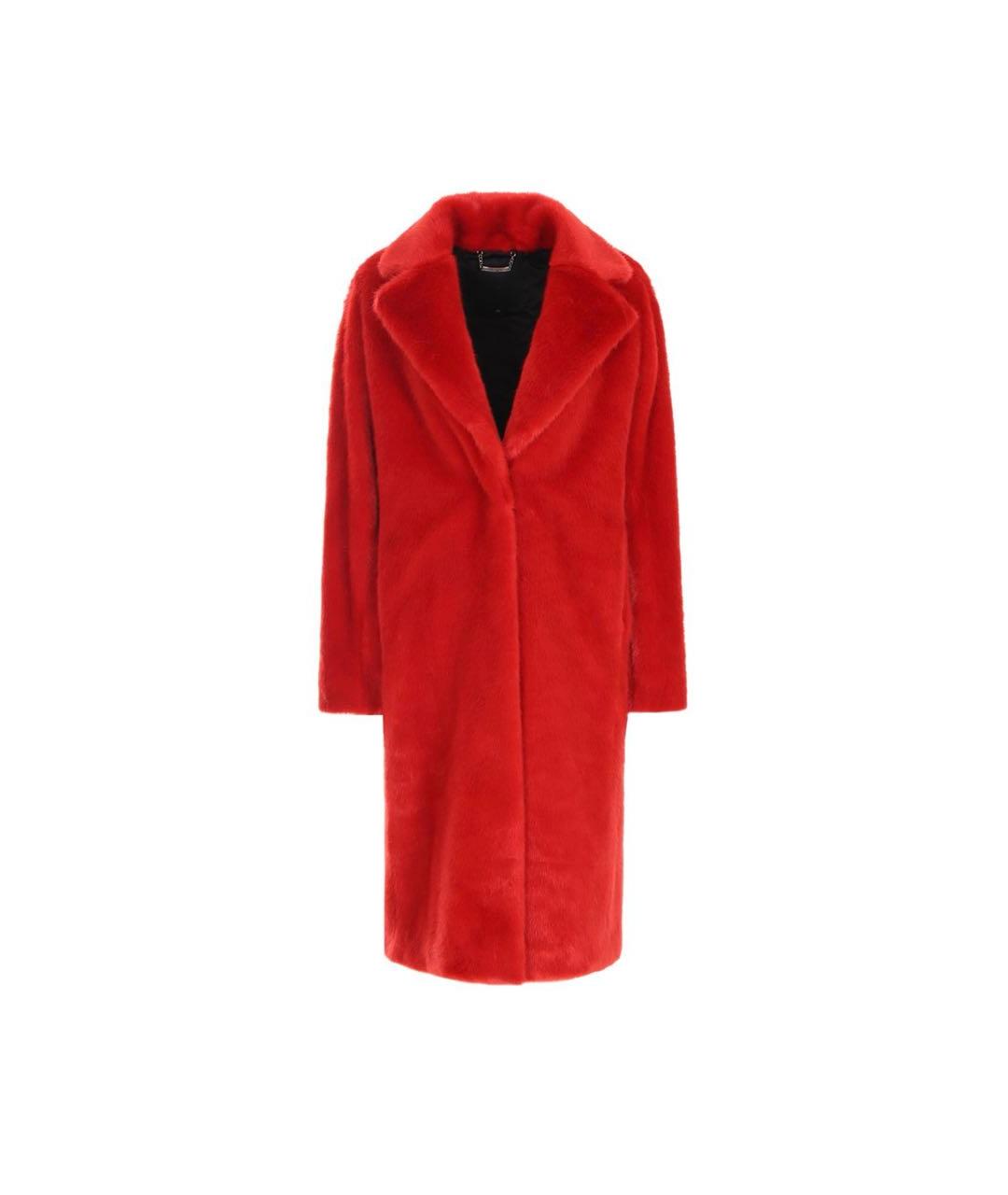 PHILIPP PLEIN Красное полиэстеровое пальто, фото 7