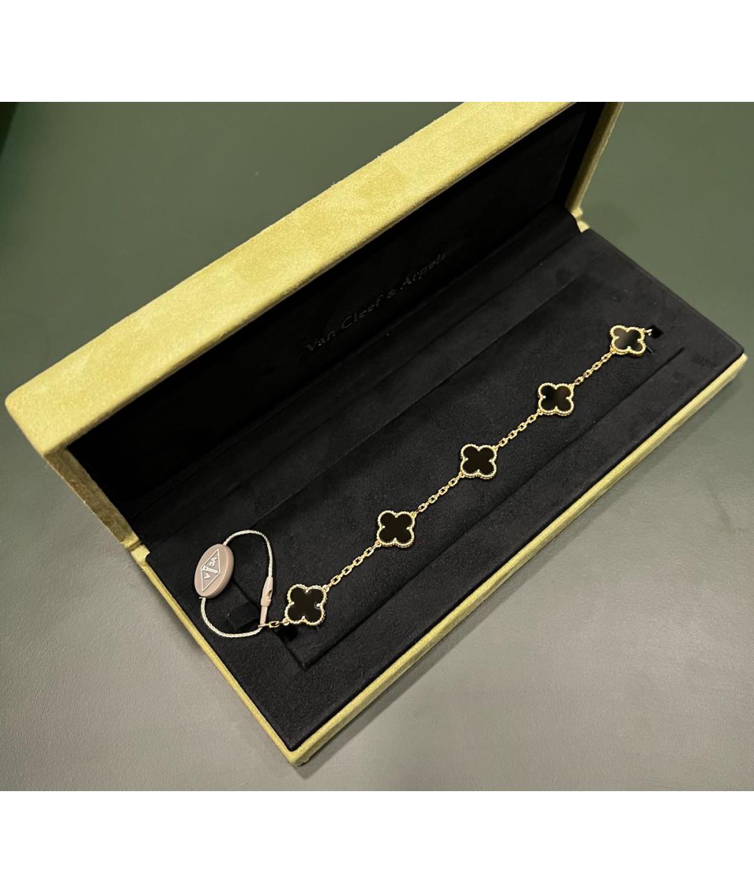 VAN CLEEF & ARPELS Черный браслет из желтого золота, фото 2