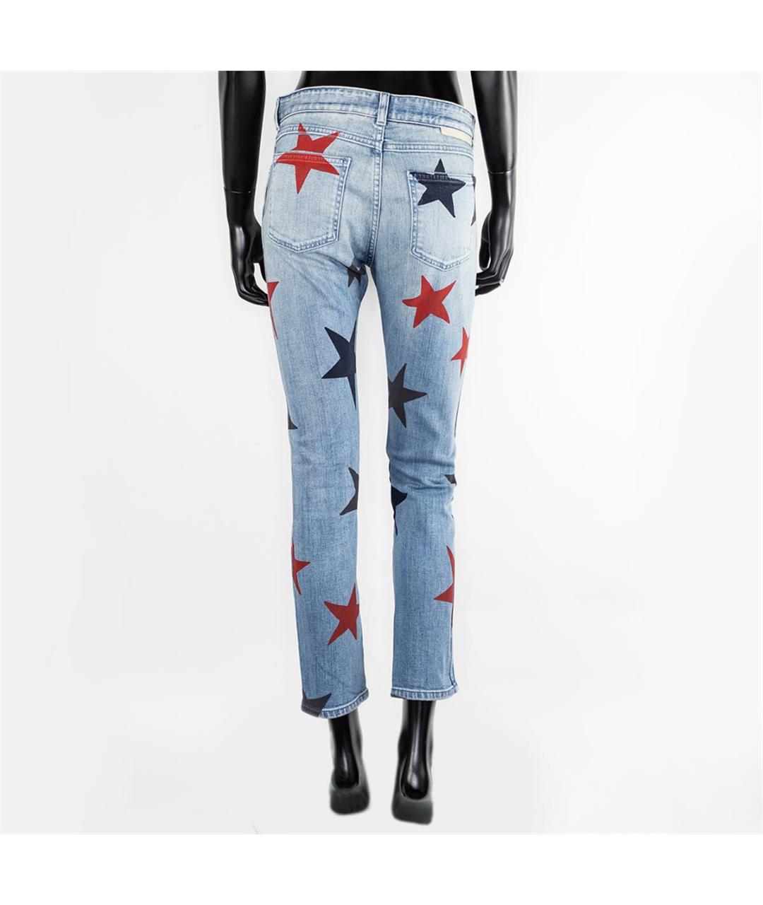 STELLA MCCARTNEY Голубые хлопковые прямые джинсы, фото 3