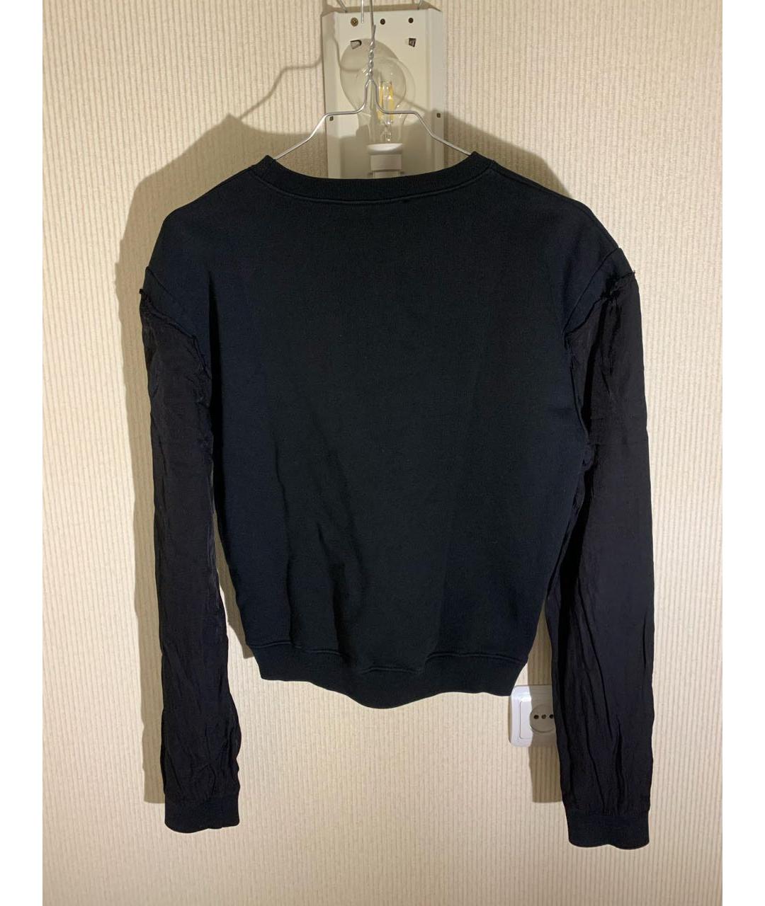 HAIDER ACKERMANN Черный хлопковый джемпер / свитер, фото 3