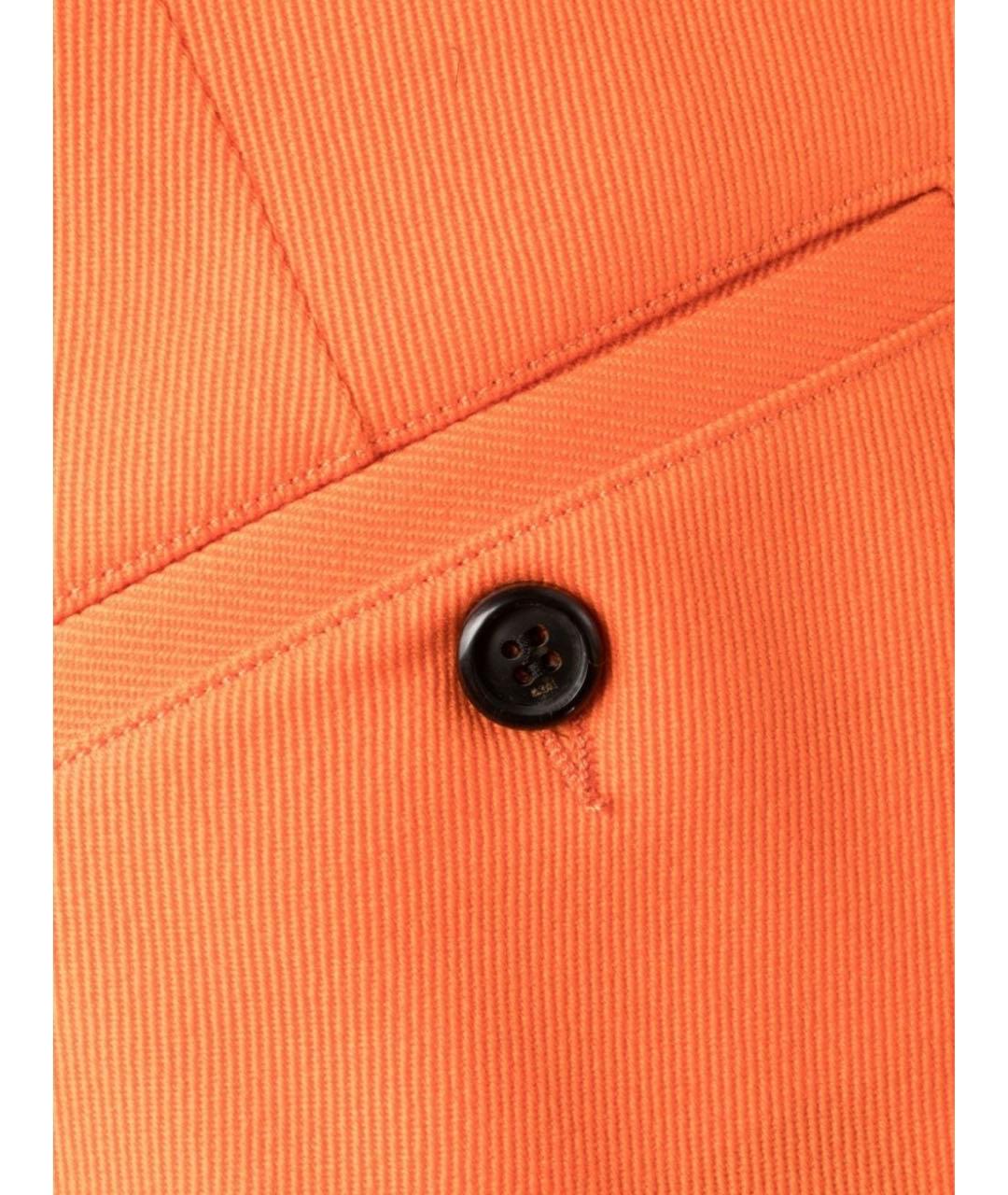 AMI ALEXANDRE MATTIUSSI Оранжевое шерстяные повседневные брюки, фото 5