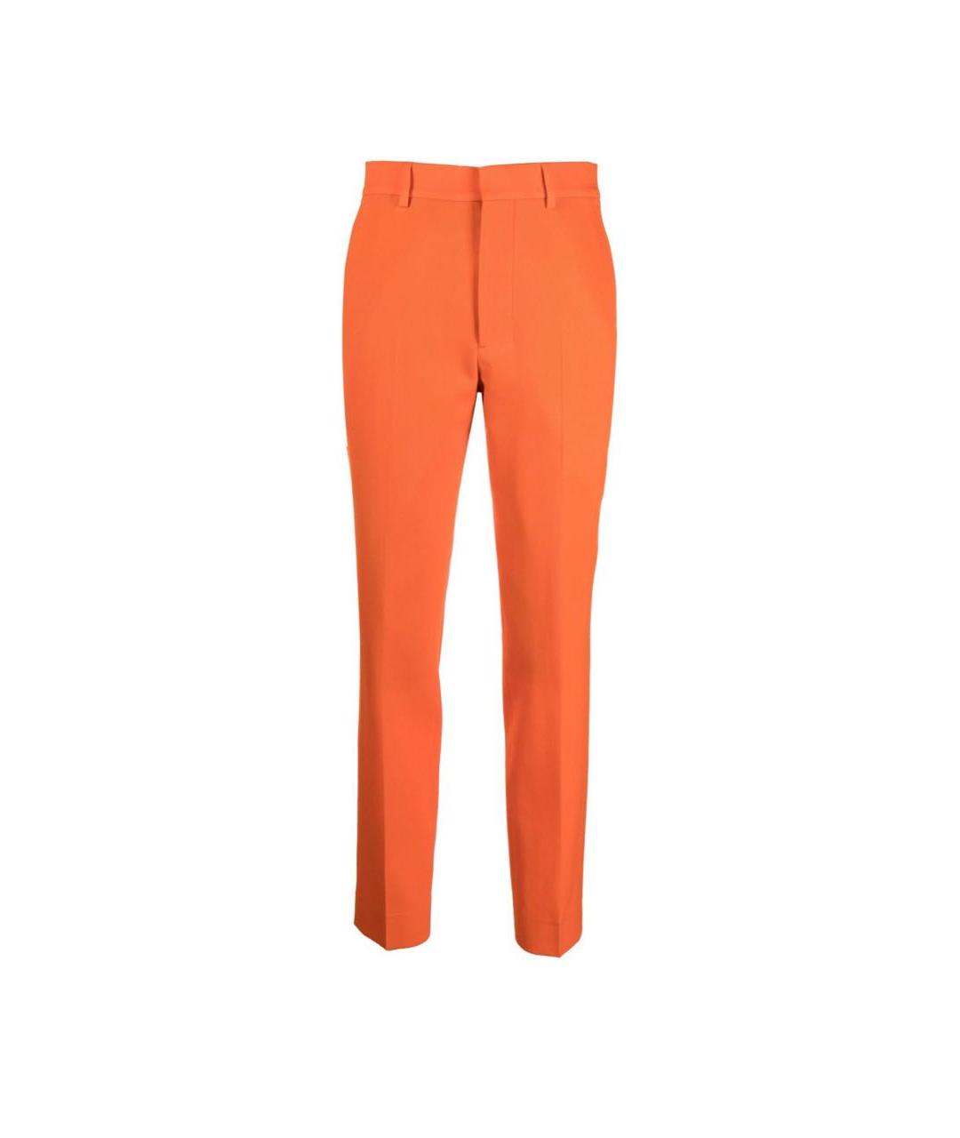 AMI ALEXANDRE MATTIUSSI Оранжевое шерстяные повседневные брюки, фото 1