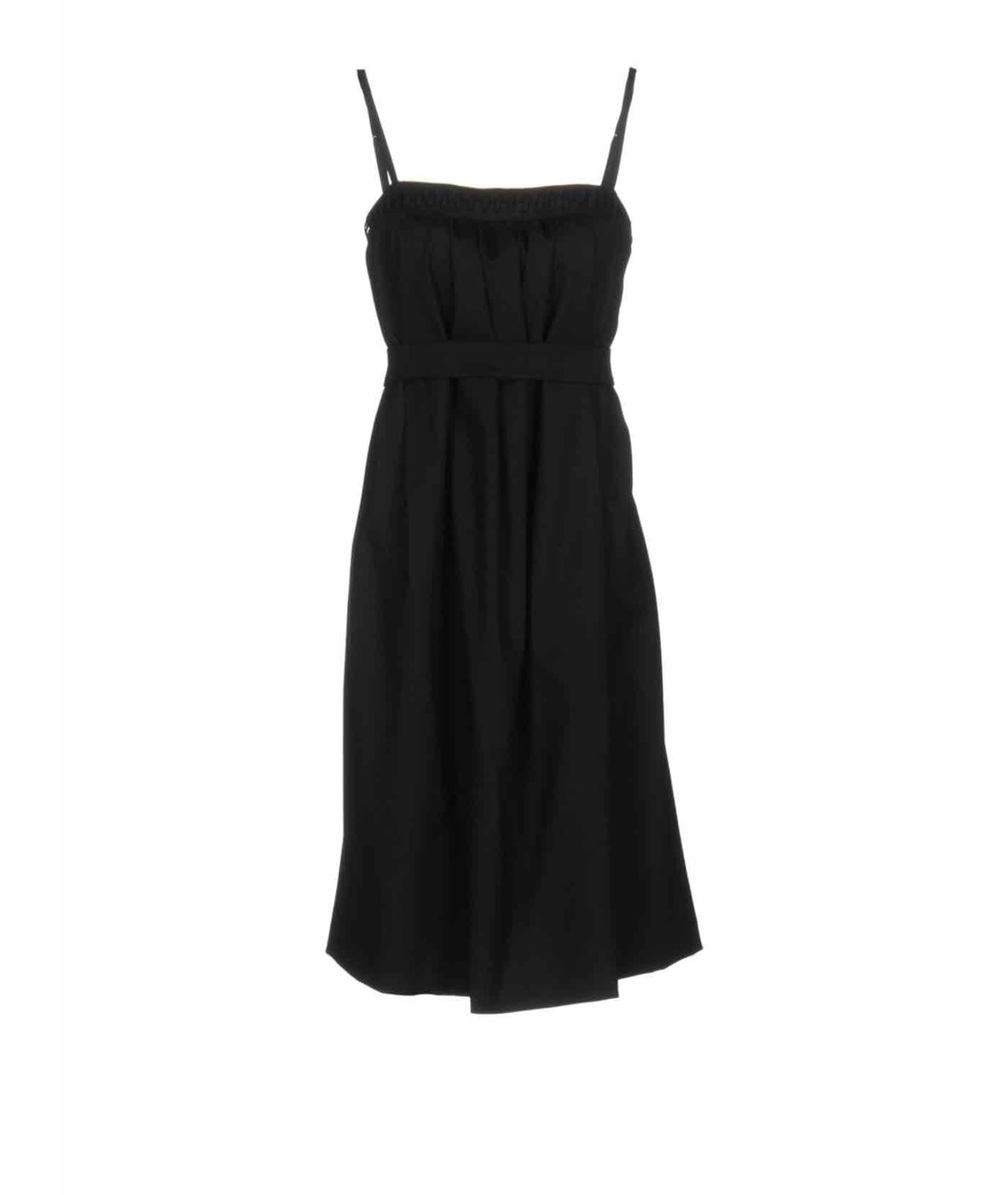 NEIL BARRETT Черное шерстяное повседневное платье, фото 5