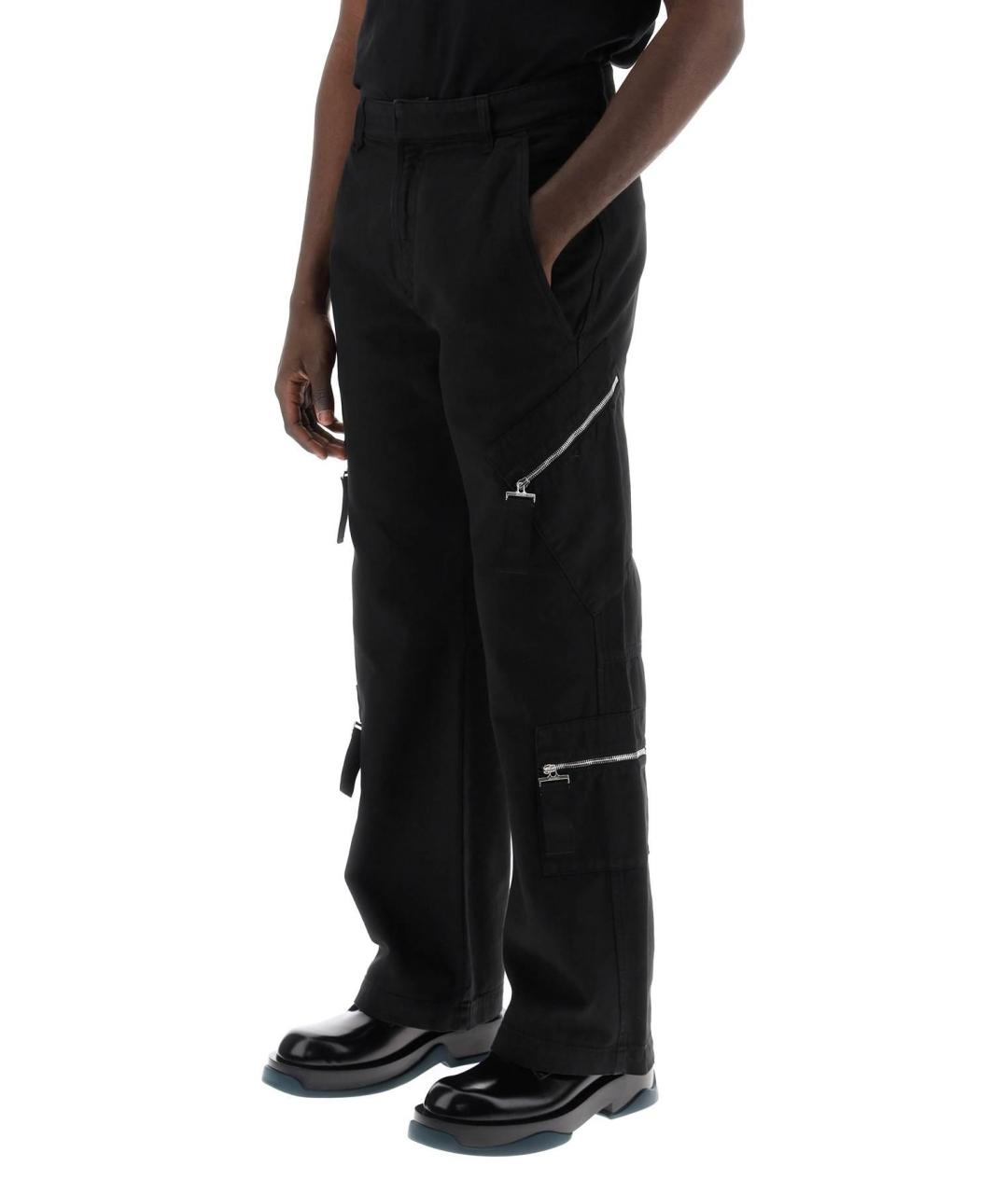 JACQUEMUS Черные хлопковые повседневные брюки, фото 6