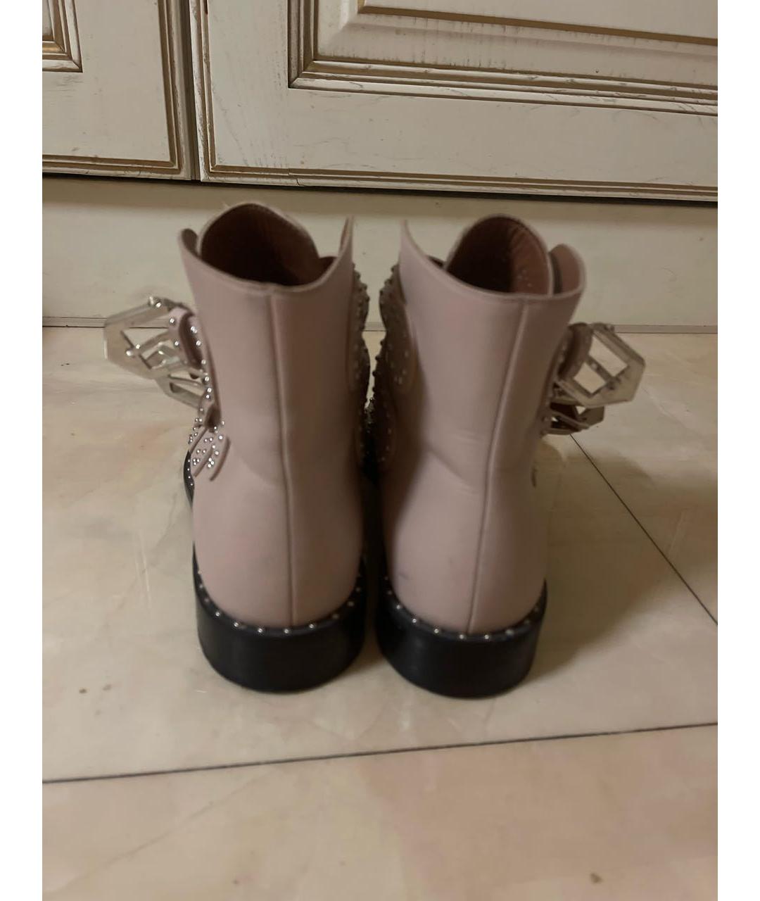 GIVENCHY Розовые кожаные ботинки, фото 4
