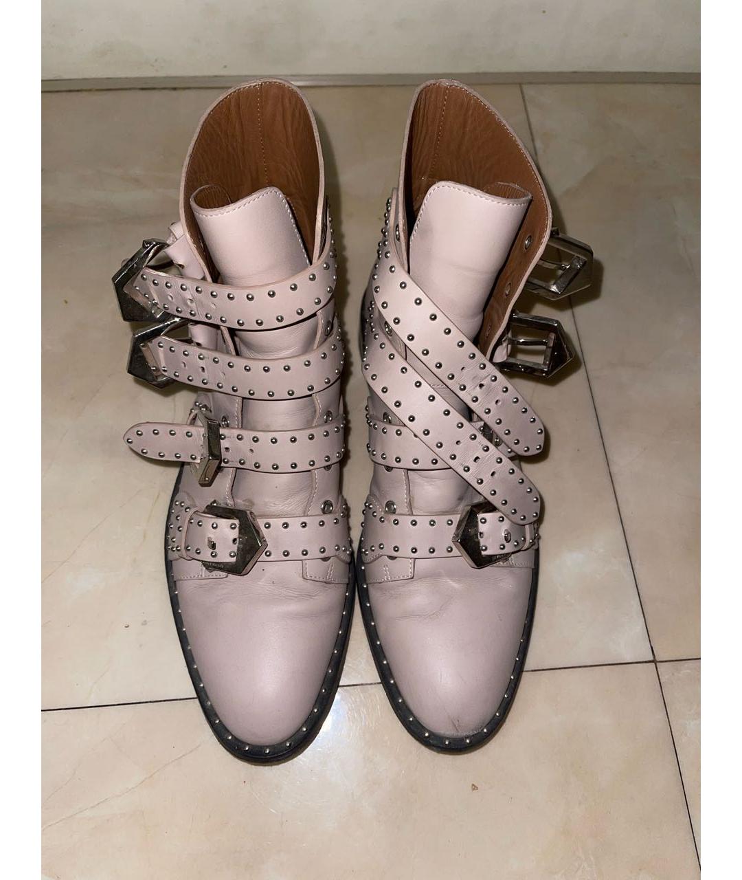 GIVENCHY Розовые кожаные ботинки, фото 2