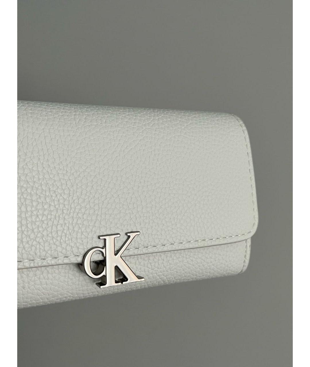 CALVIN KLEIN Белый кошелек из искусственной кожи, фото 5