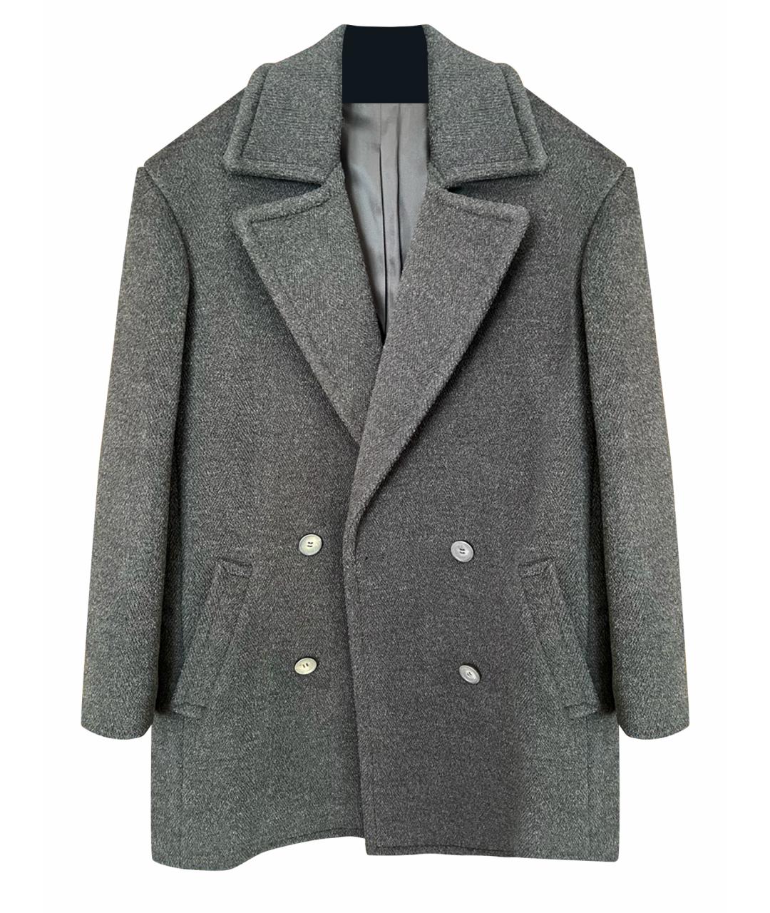 CELINE PRE-OWNED Серое шерстяное пальто, фото 1