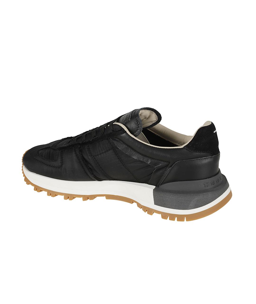 MAISON MARGIELA Черные низкие кроссовки / кеды, фото 3