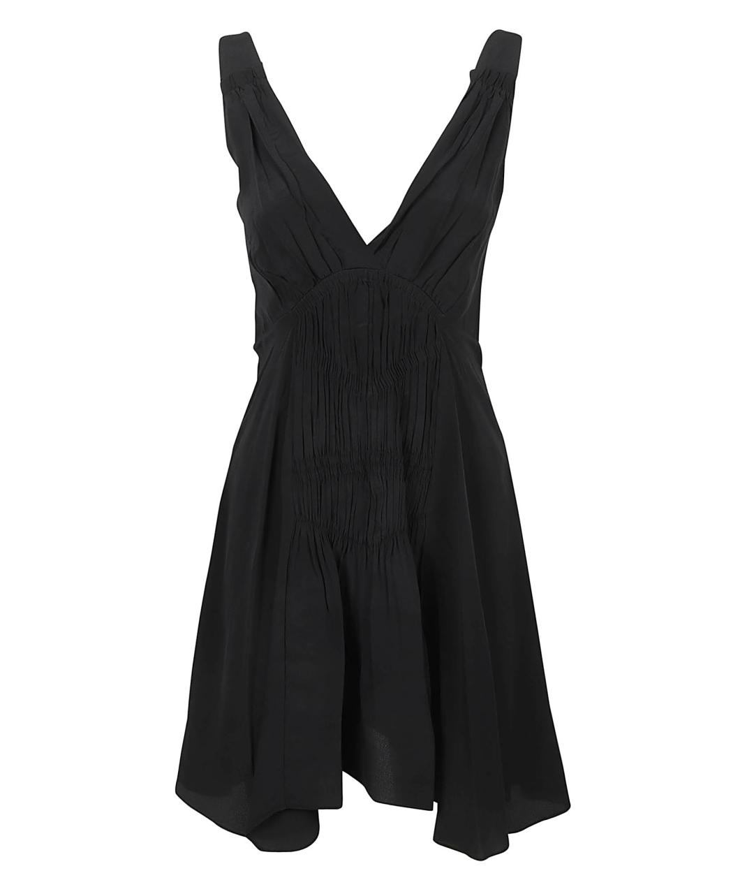 ISABEL MARANT Черное шелковое коктейльное платье, фото 1