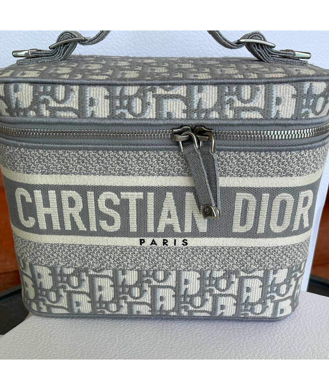 CHRISTIAN DIOR PRE-OWNED Антрацитовая косметичка, фото 3
