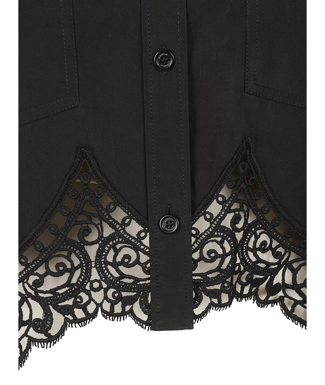 BURBERRY Черная хлопковая рубашка, фото 3